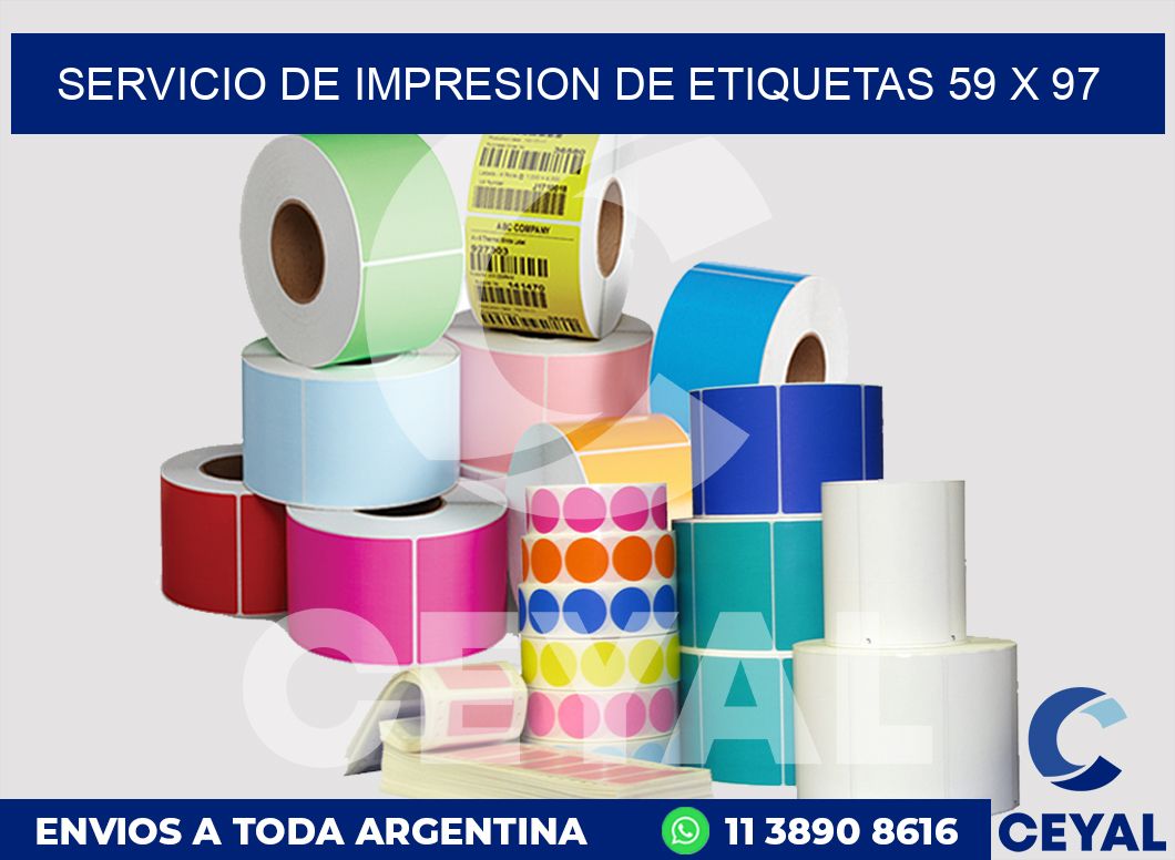 servicio de impresion de etiquetas 59 x 97