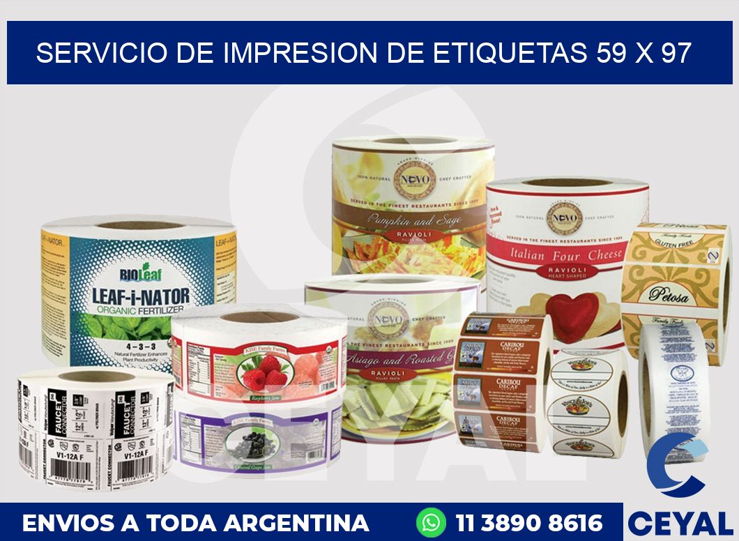 servicio de impresion de etiquetas 59 x 97