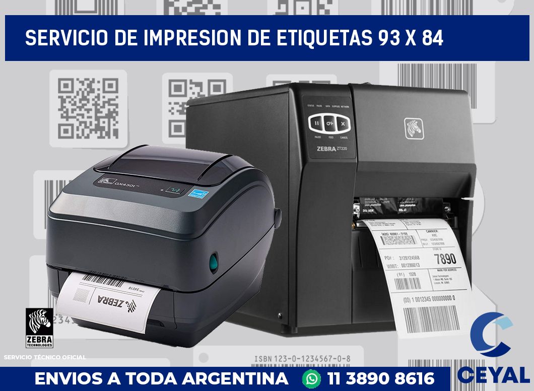 servicio de impresion de etiquetas 93 x 84