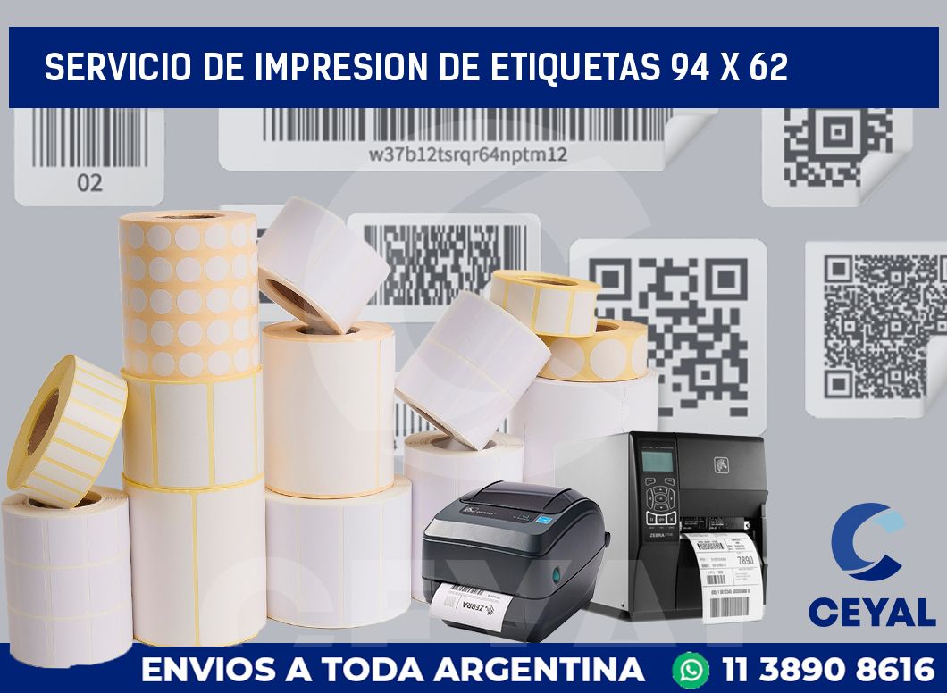 servicio de impresion de etiquetas 94 x 62