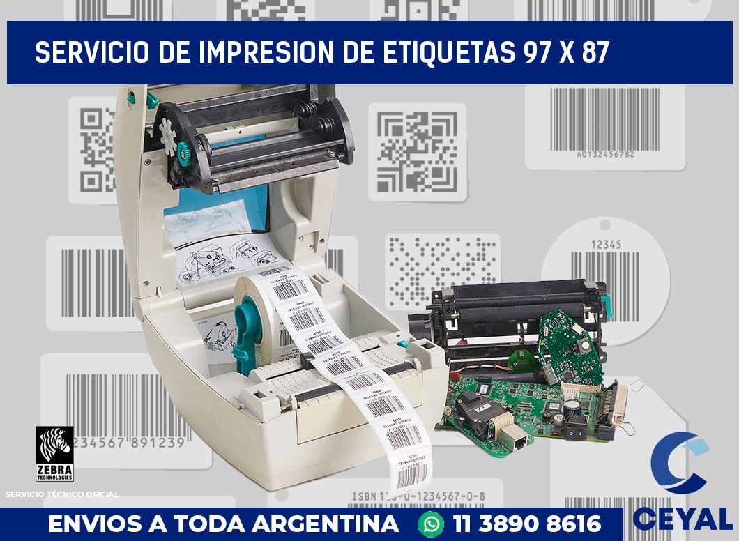 servicio de impresion de etiquetas 97 x 87