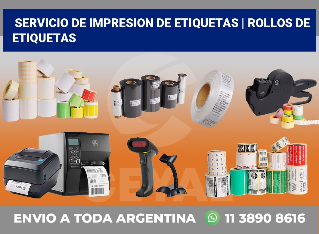 servicio de impresion de etiquetas | rollos de etiquetas