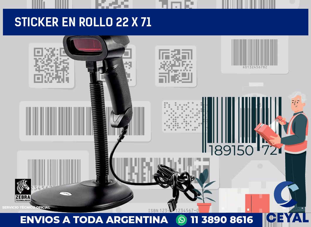 sticker en rollo 22 x 71
