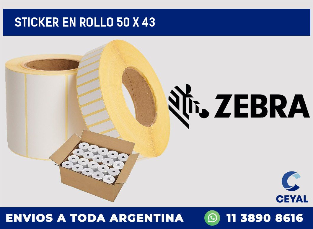 sticker en rollo 50 x 43