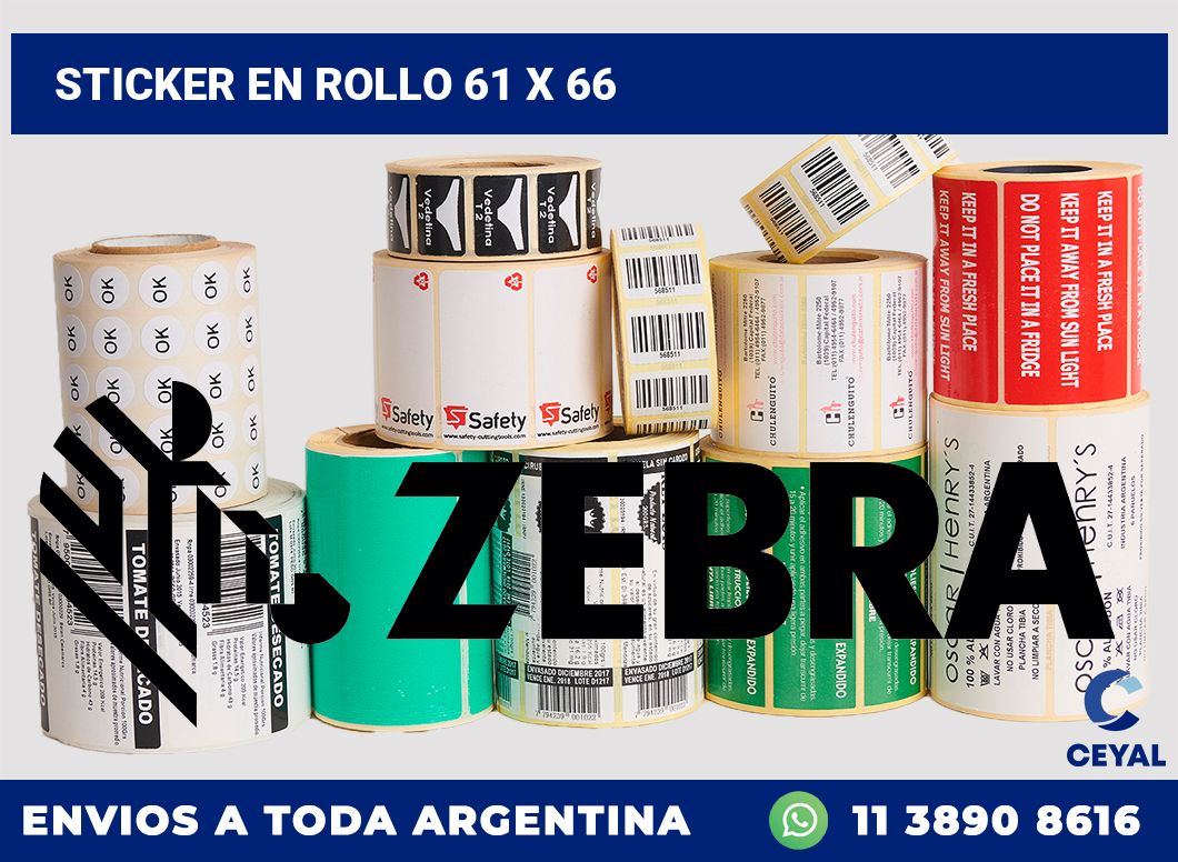 sticker en rollo 61 x 66