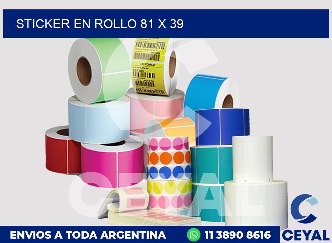 sticker en rollo 81 x 39