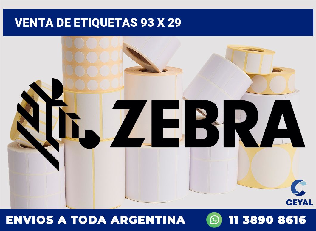 venta de etiquetas 93 x 29
