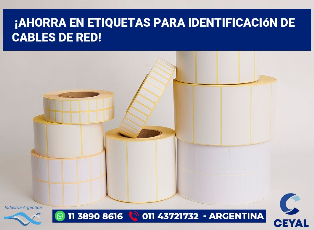 ¡Ahorra en Etiquetas para Identificación de Cables de Red!