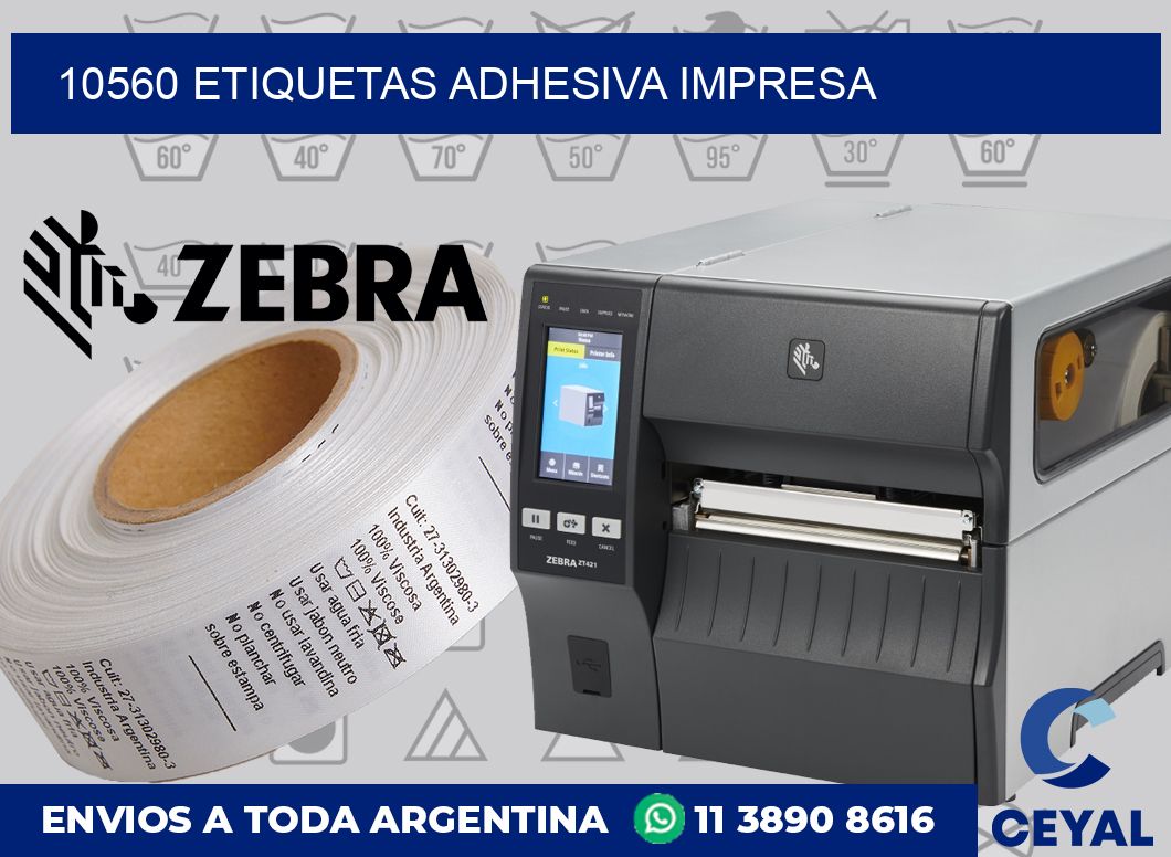 10560 etiquetas adhesiva impresa