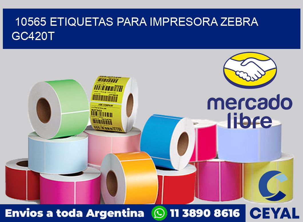 10565 etiquetas para impresora zebra GC420T