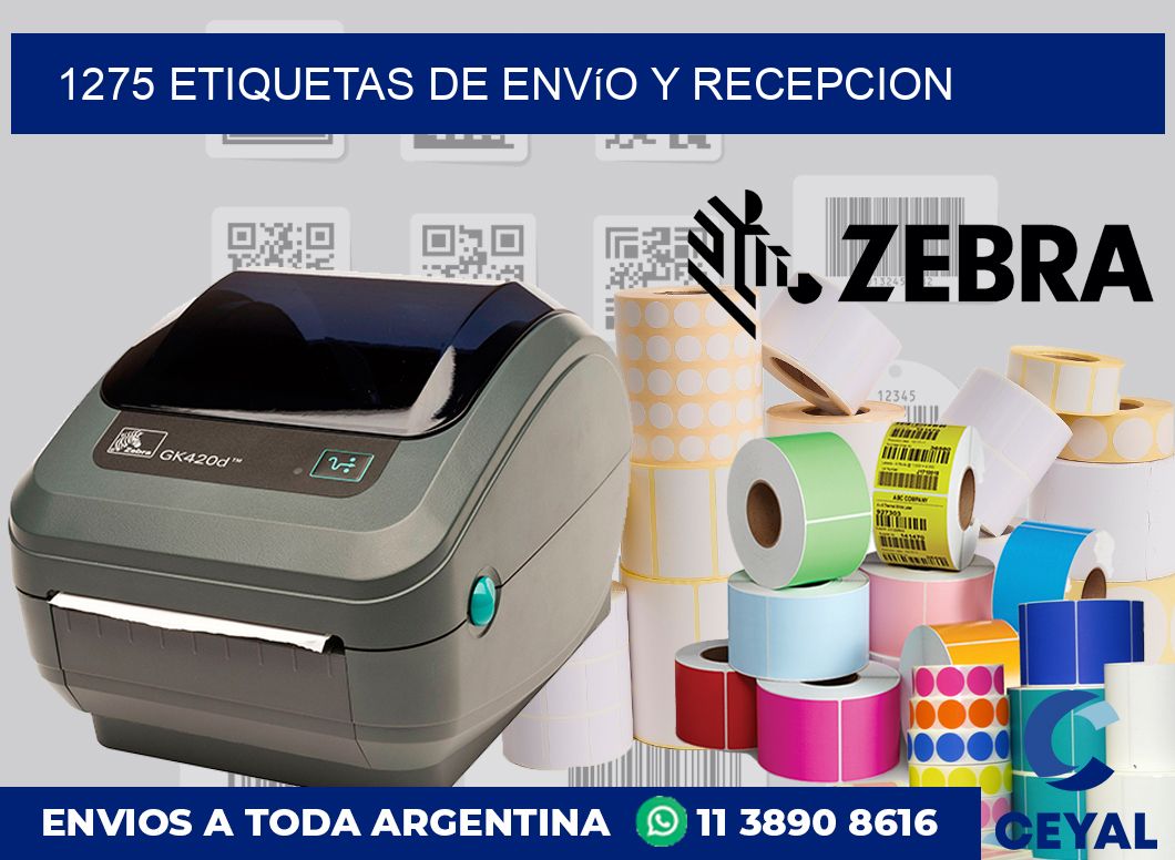 1275 Etiquetas de envío y recepcion