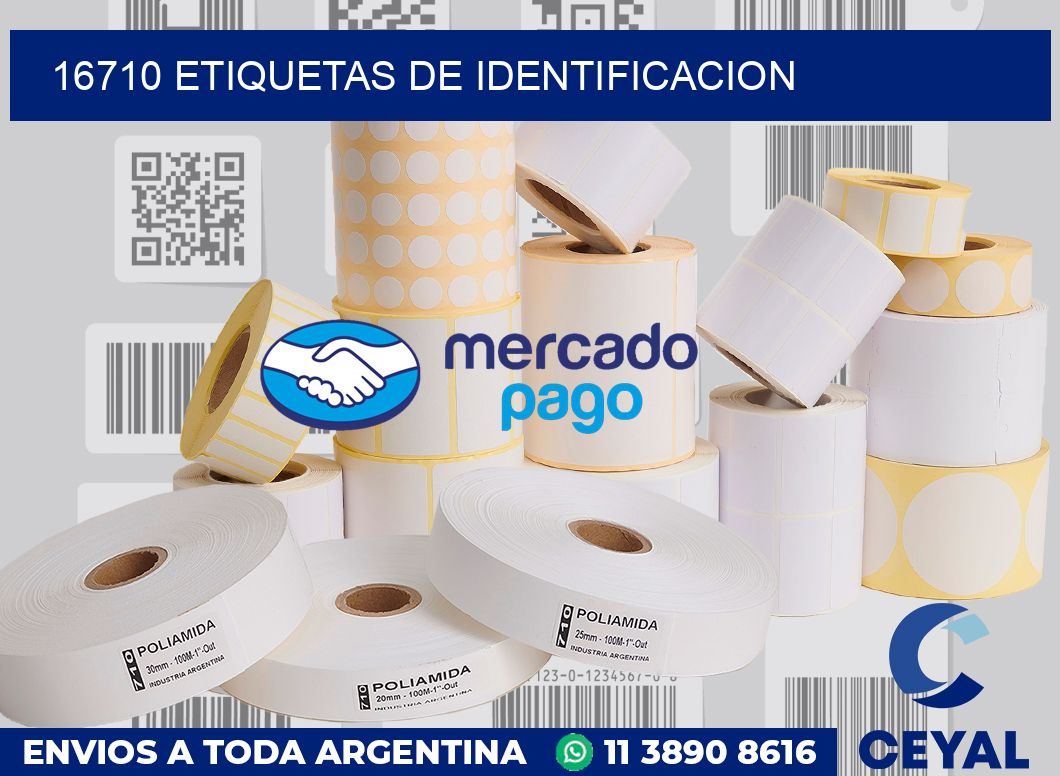 16710 Etiquetas de identificacion