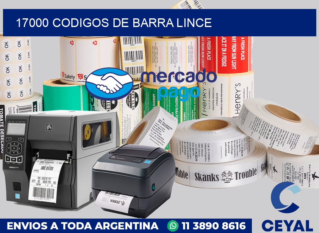 17000 Codigos de barra Lince