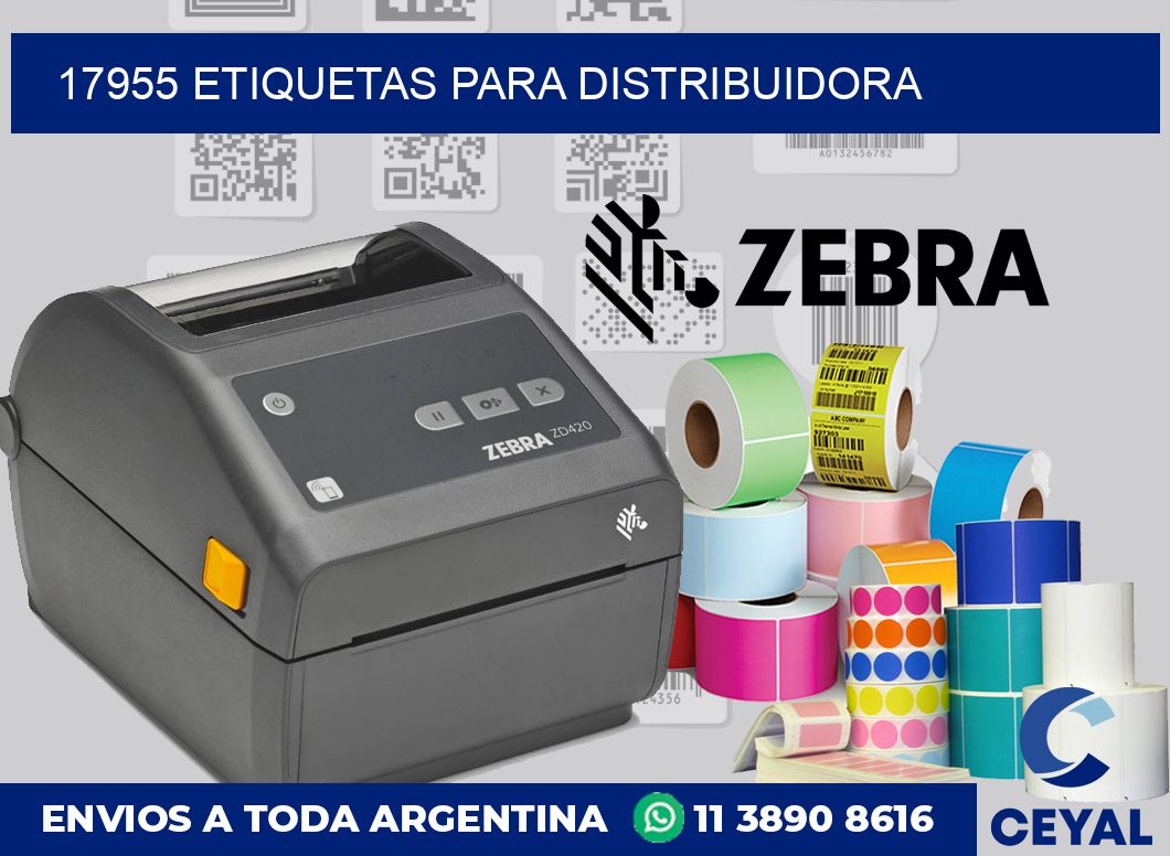 17955 etiquetas para distribuidora
