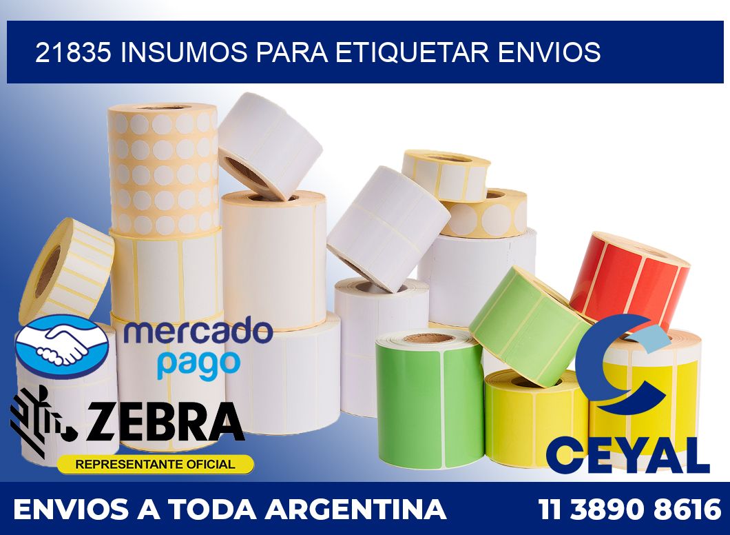 21835 Insumos para etiquetar envios