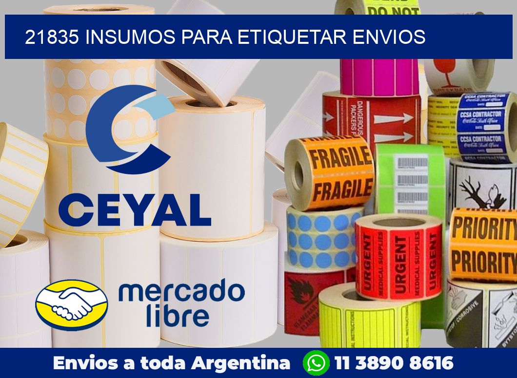 21835 Insumos para etiquetar envios