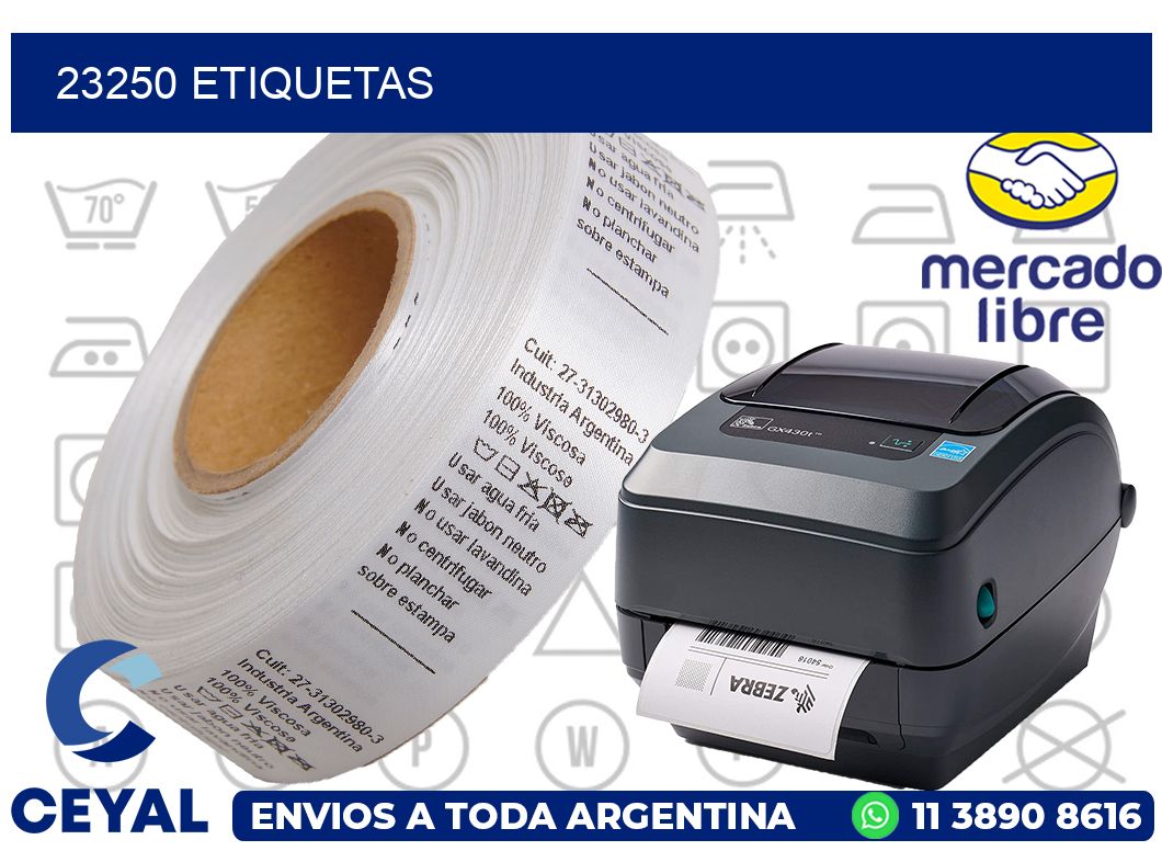 23250 etiquetas