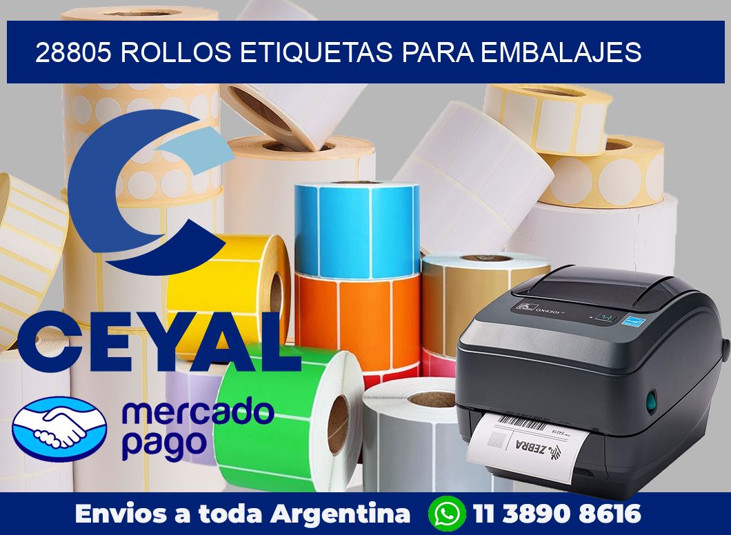 28805 Rollos etiquetas para embalajes