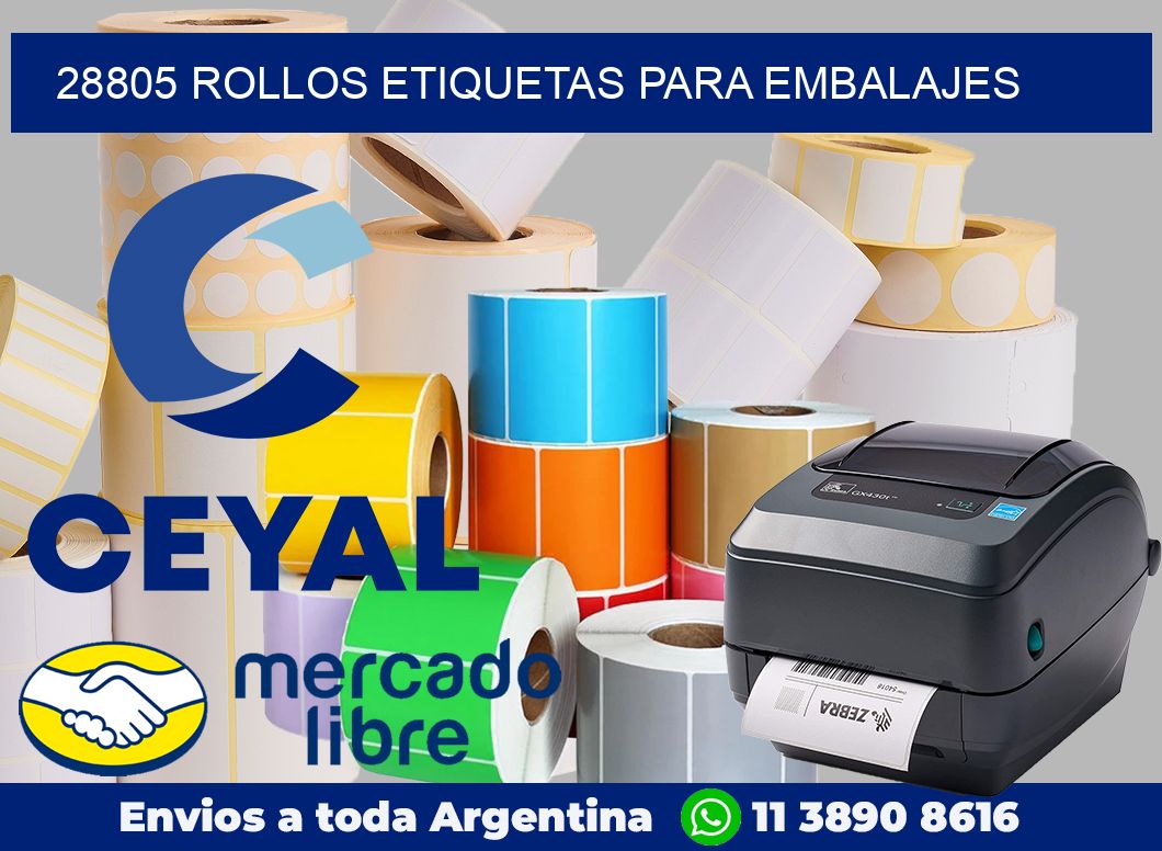 28805 Rollos etiquetas para embalajes