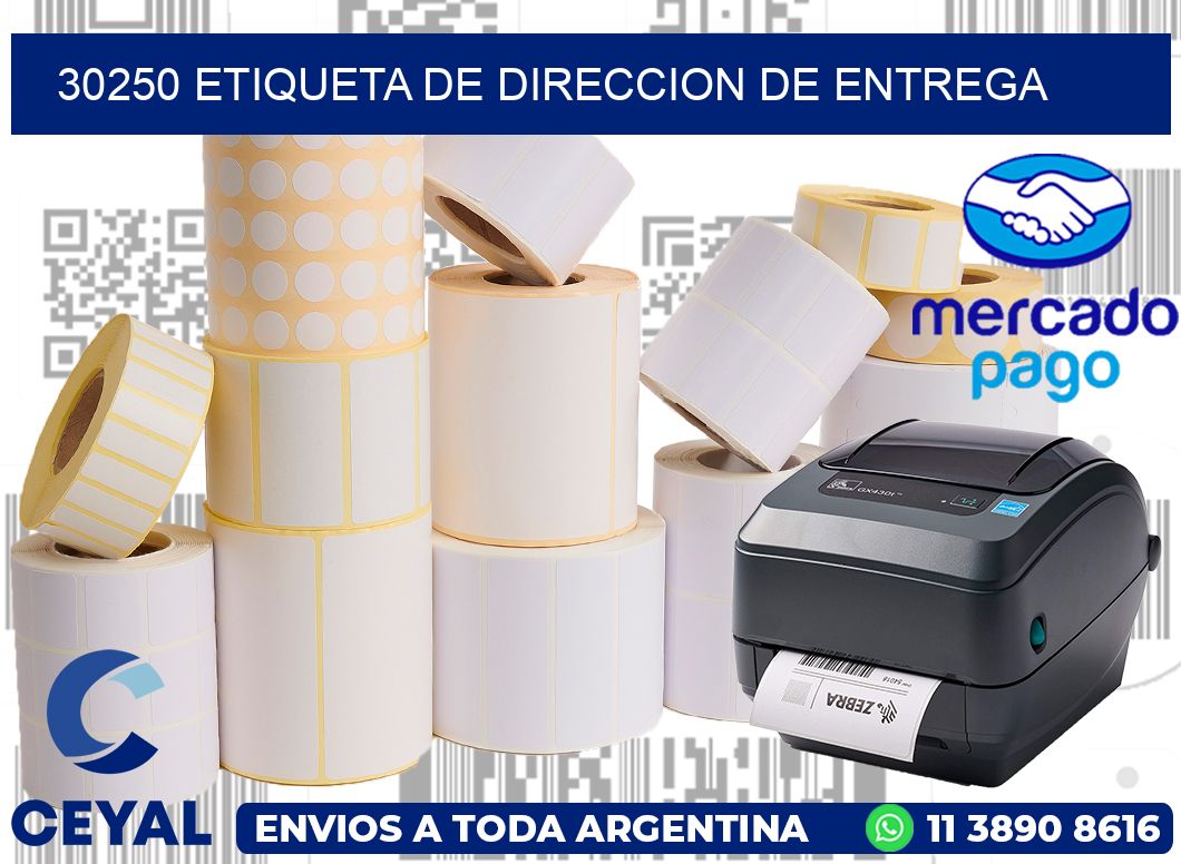 30250 Etiqueta de direccion de entrega