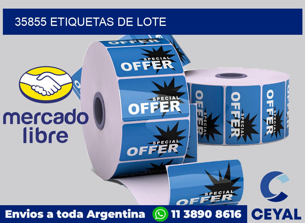 35855 Etiquetas de lote