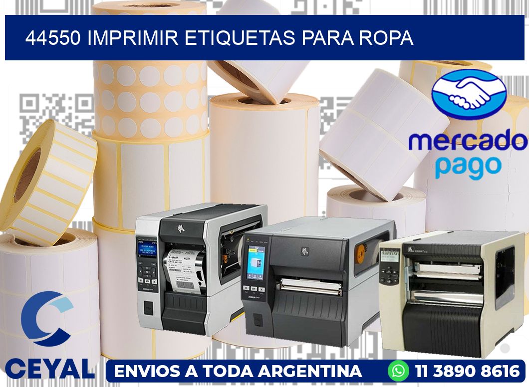 44550 Imprimir etiquetas para ropa