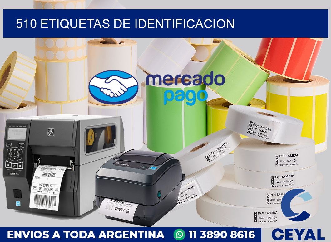 510 Etiquetas de identificacion