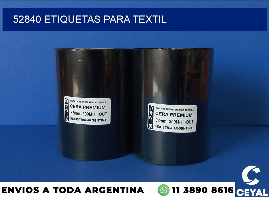 52840 etiquetas para textil