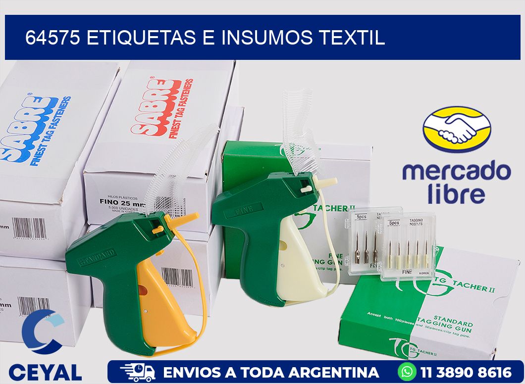64575 etiquetas e insumos textil