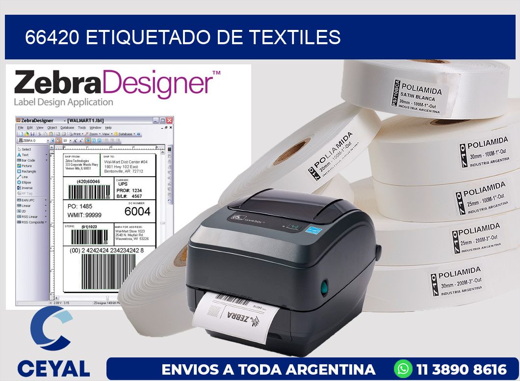 66420 Etiquetado de textiles