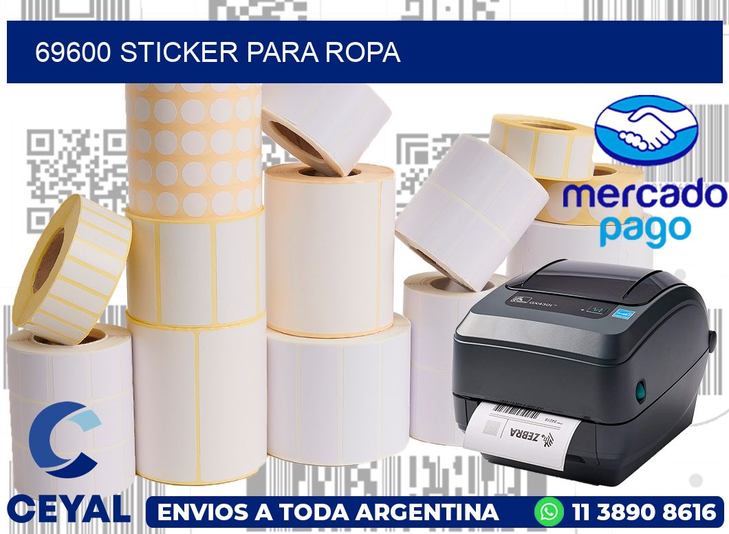 69600 Sticker para ropa