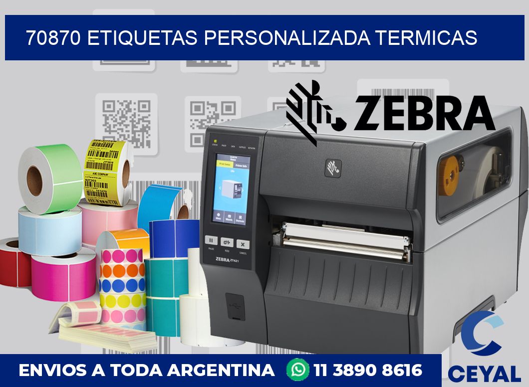 70870 etiquetas personalizada termicas