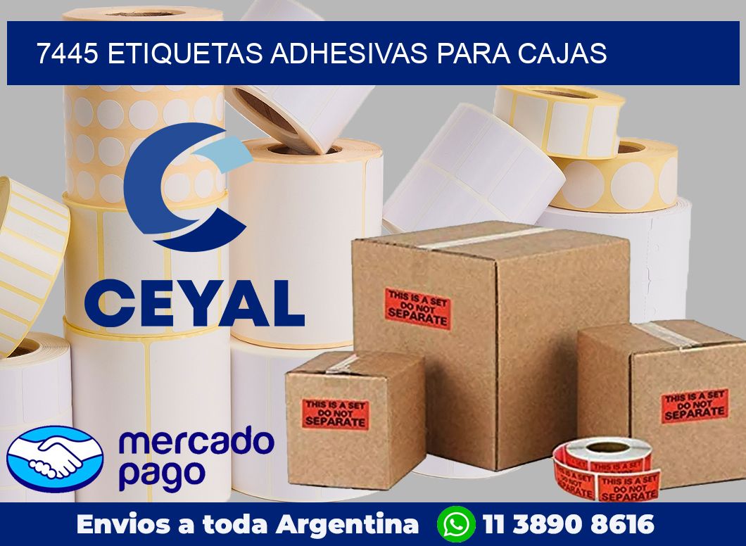7445 Etiquetas adhesivas para cajas