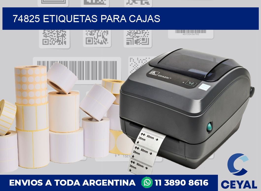 74825 etiquetas para cajas