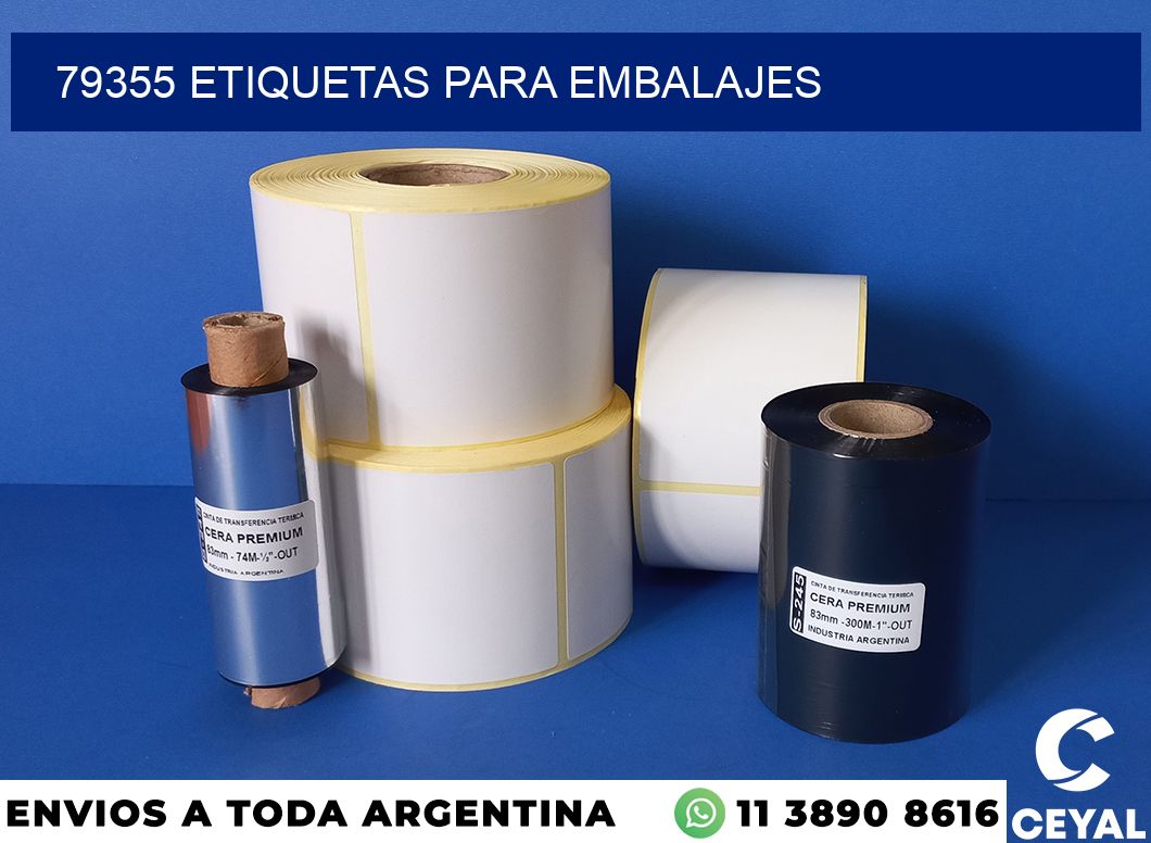 79355 etiquetas para embalajes