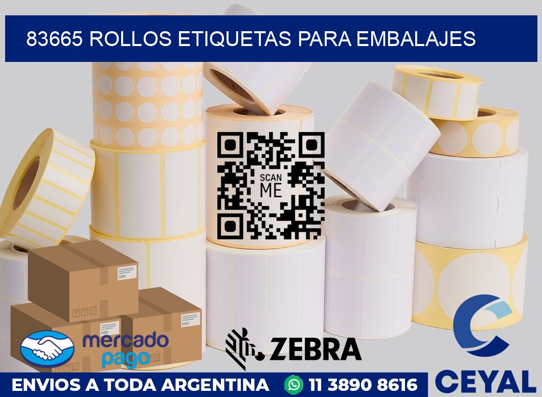 83665 rollos etiquetas para embalajes