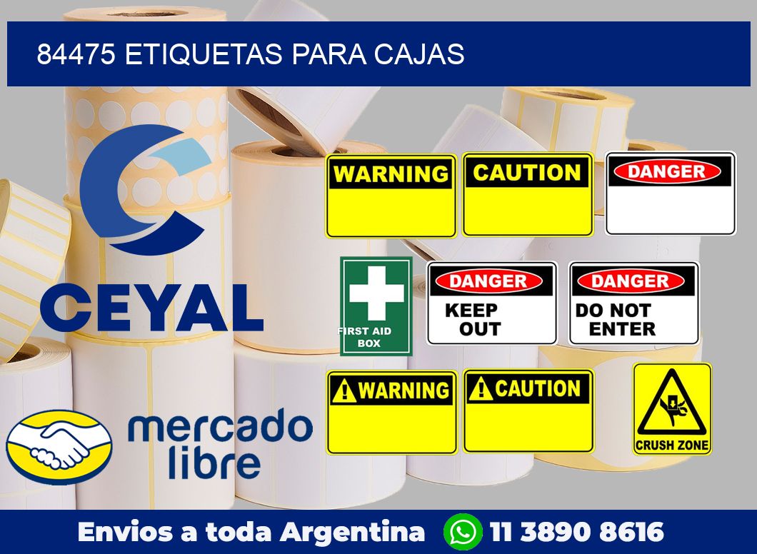 84475 Etiquetas para cajas