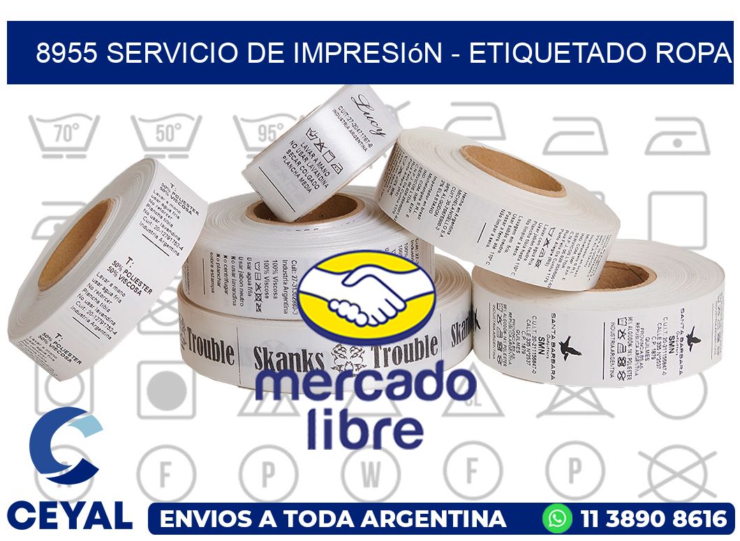8955 Servicio de impresión - Etiquetado ropa