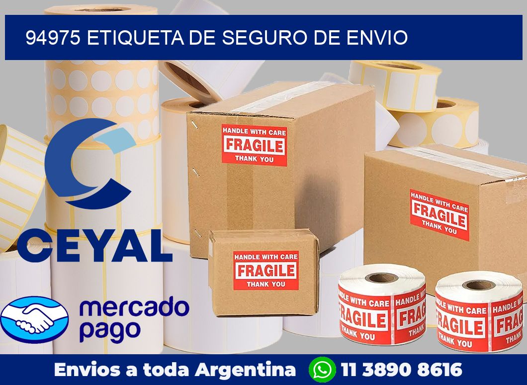 94975 Etiqueta de seguro de envio