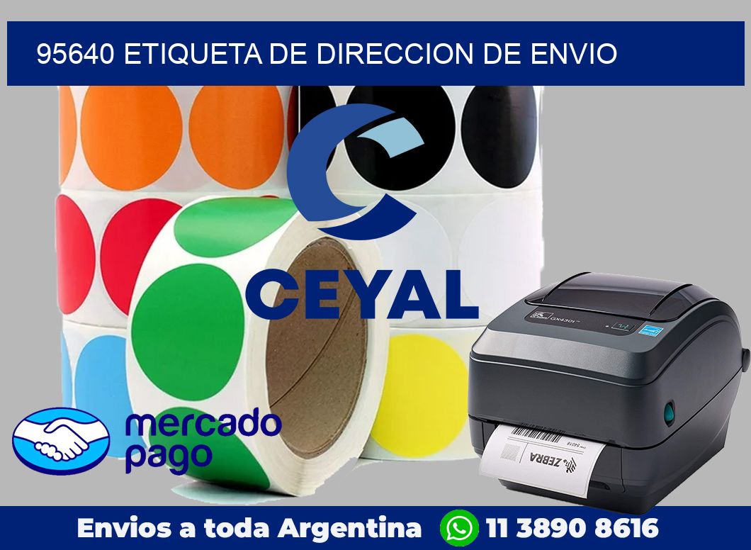 95640 Etiqueta de direccion de envio