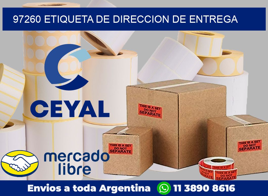 97260 Etiqueta de direccion de entrega