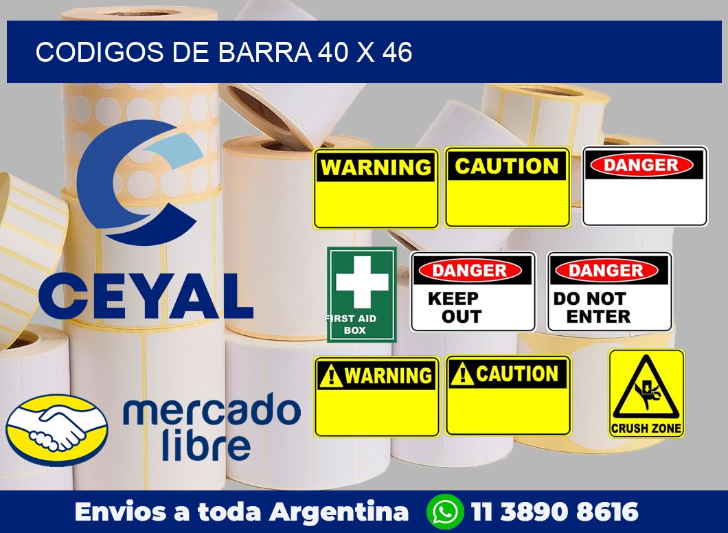 Codigos de barra 40 x 46