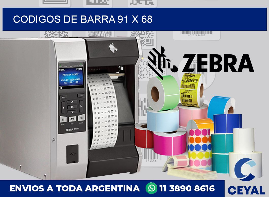 Codigos de barra 91 x 68