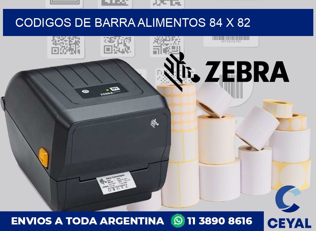 Codigos de barra alimentos 84 x 82