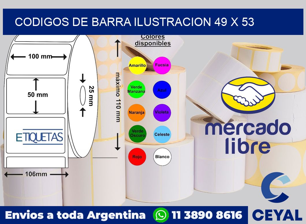 Codigos de barra ilustracion 49 x 53
