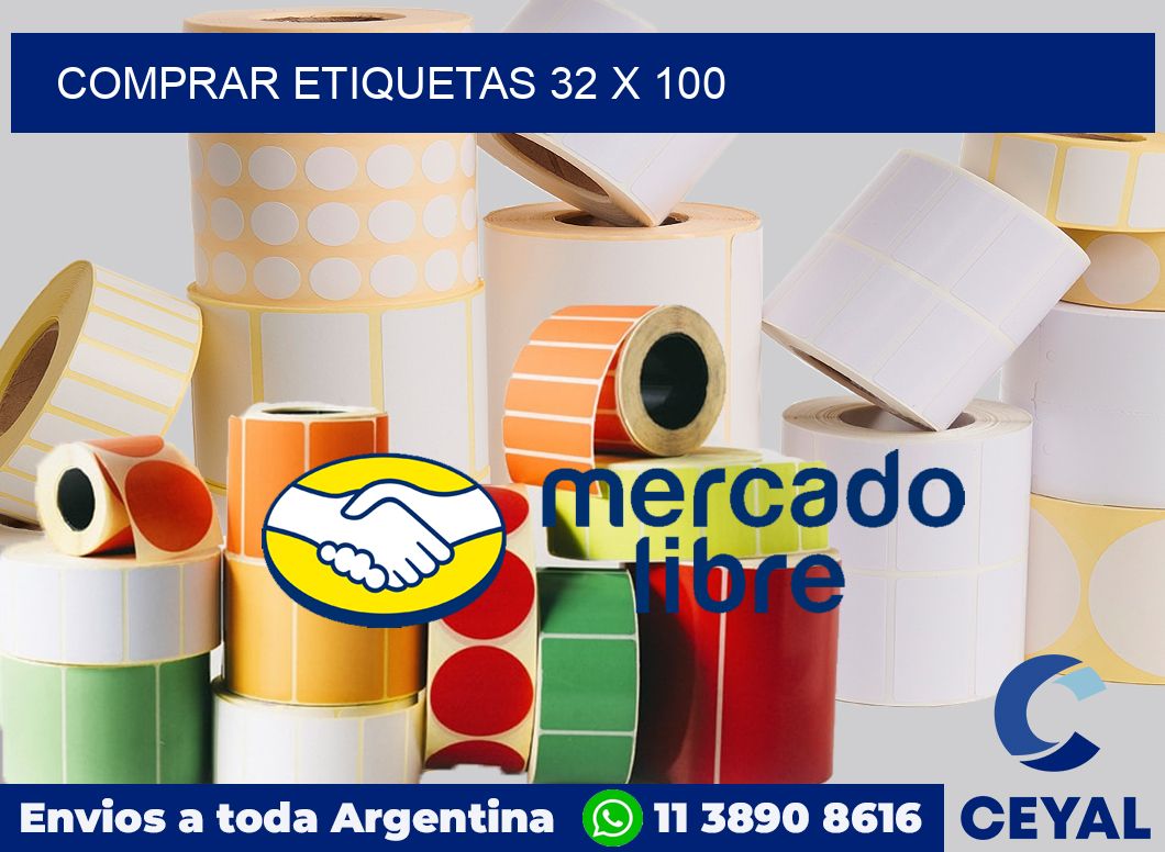 Comprar etiquetas 32 x 100