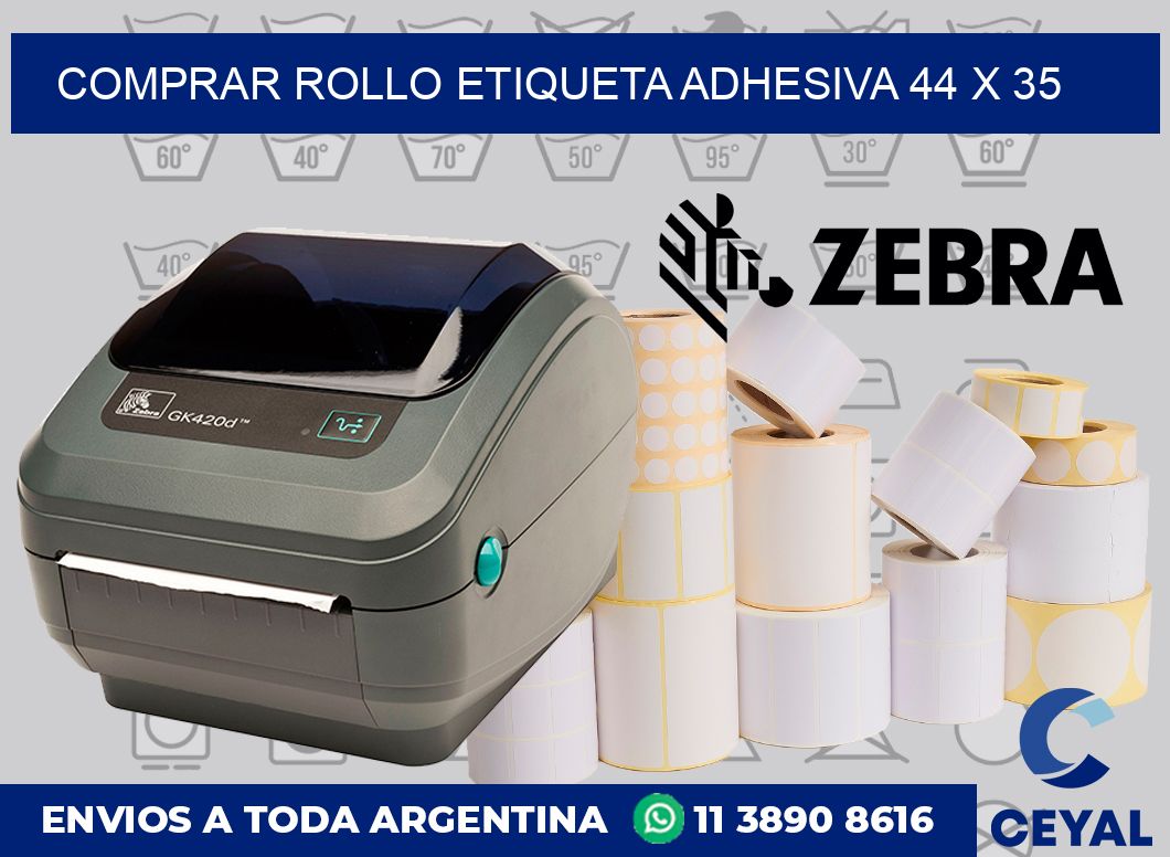 Comprar rollo etiqueta adhesiva 44 x 35