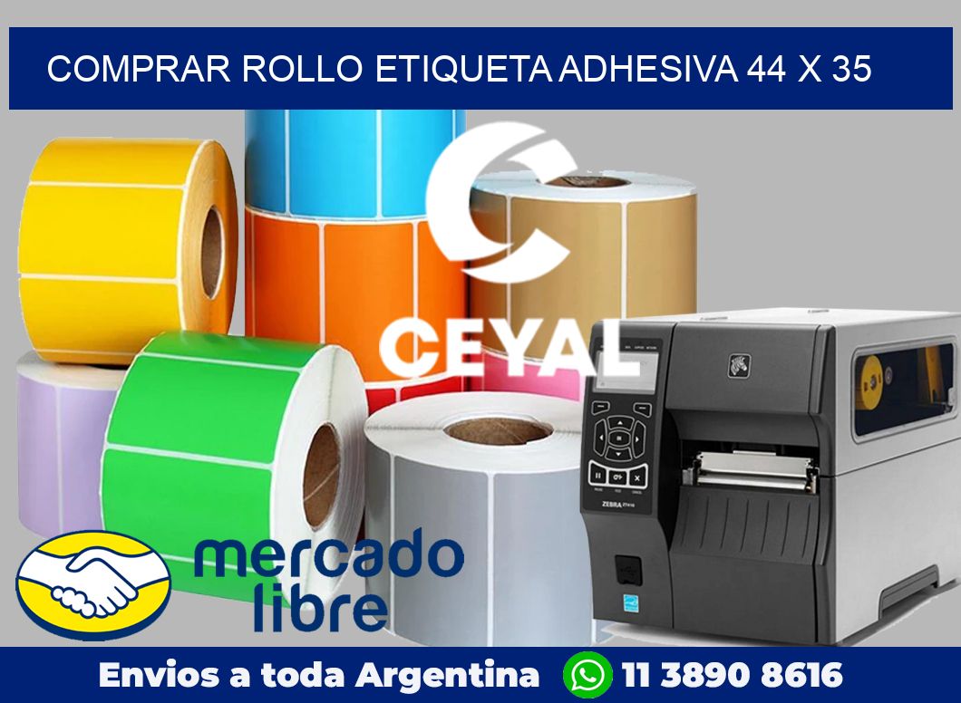 Comprar rollo etiqueta adhesiva 44 x 35