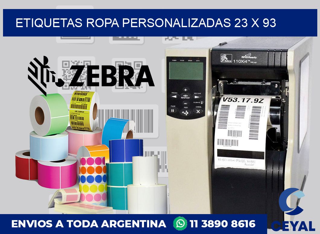 Etiquetas ropa personalizadas 23 x 93