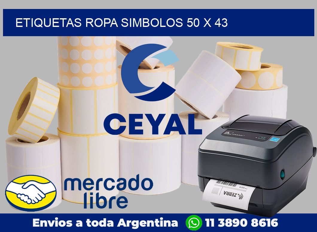 Etiquetas ropa simbolos 50 x 43